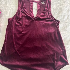 Old Navy velvet burgundy Sleeveless Top